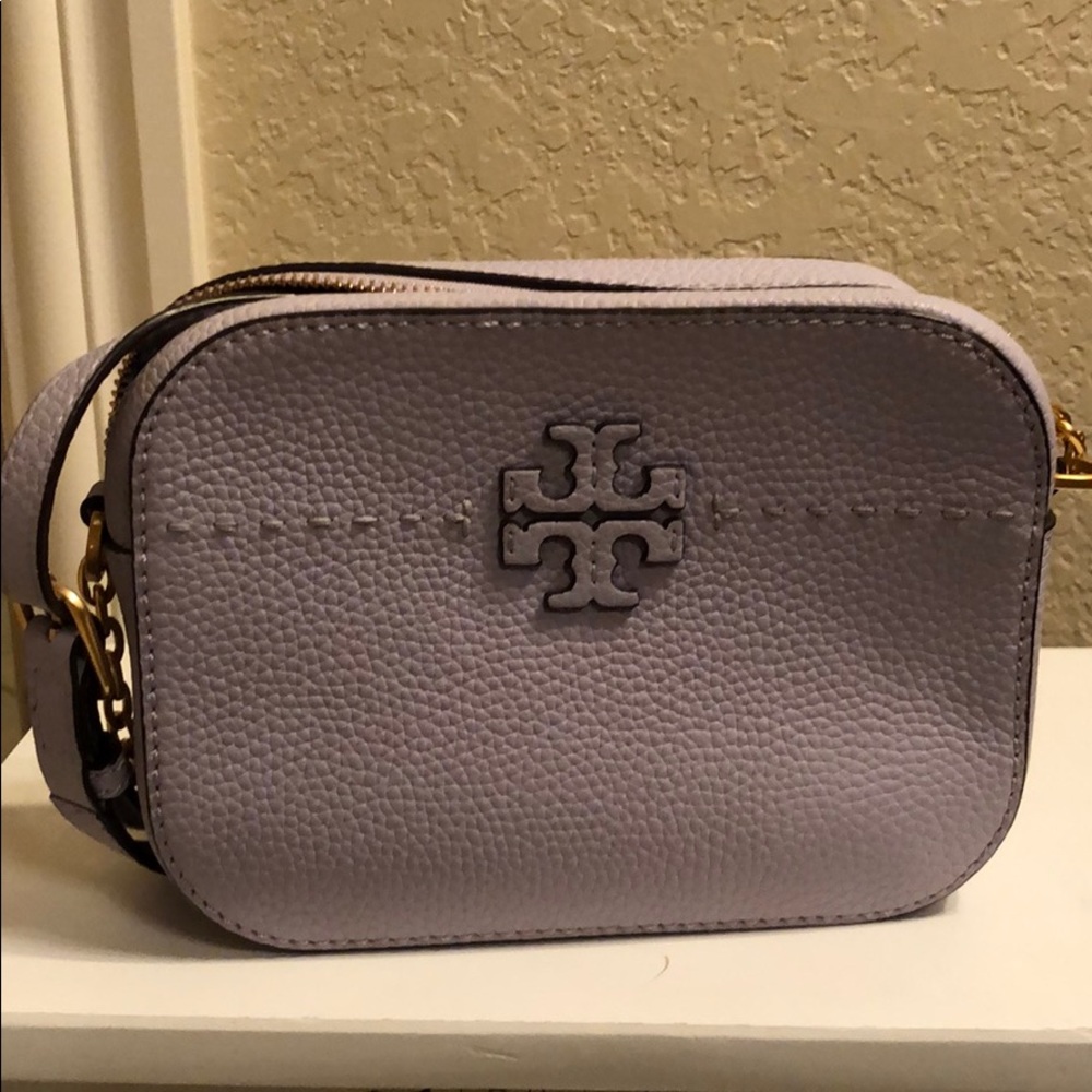 Tory Burch lavender camera bag